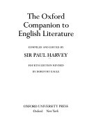 The Oxford companion to English literature / compiled and edited by Sir Paul Harvey.