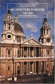 Summerson, John, 1904-1992. Architecture in Britain, 1530 to 1830 /