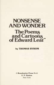 Byrom, Thomas. Nonsense and wonder :