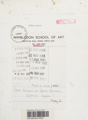 Gillian Ayres : Serpentine Gallery, London, 26 November 1983-8 January 1984 ... .