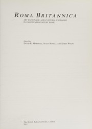 Roma Britannica : art patronage and cultural exchange in eighteenth-century Rome / edited by David R. Marshall, Susan Russell, Karin Wolfe.