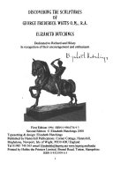 Discovering the sculptures of George Frederick Watts / Elizabeth Hutchings.