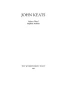 John Keats / Robert Woof, Stephen Hebron.