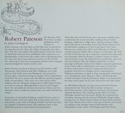 Heslewood, Emma. Robert Pateson: a scientific philosopher :