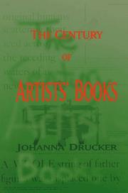 The century of artists' books / Johanna Drucker.